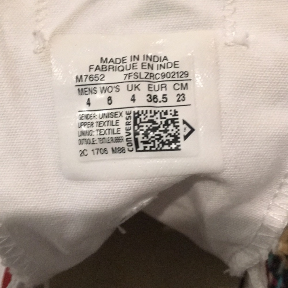White Converse Allstar Sneakers - Picture 5 of 5